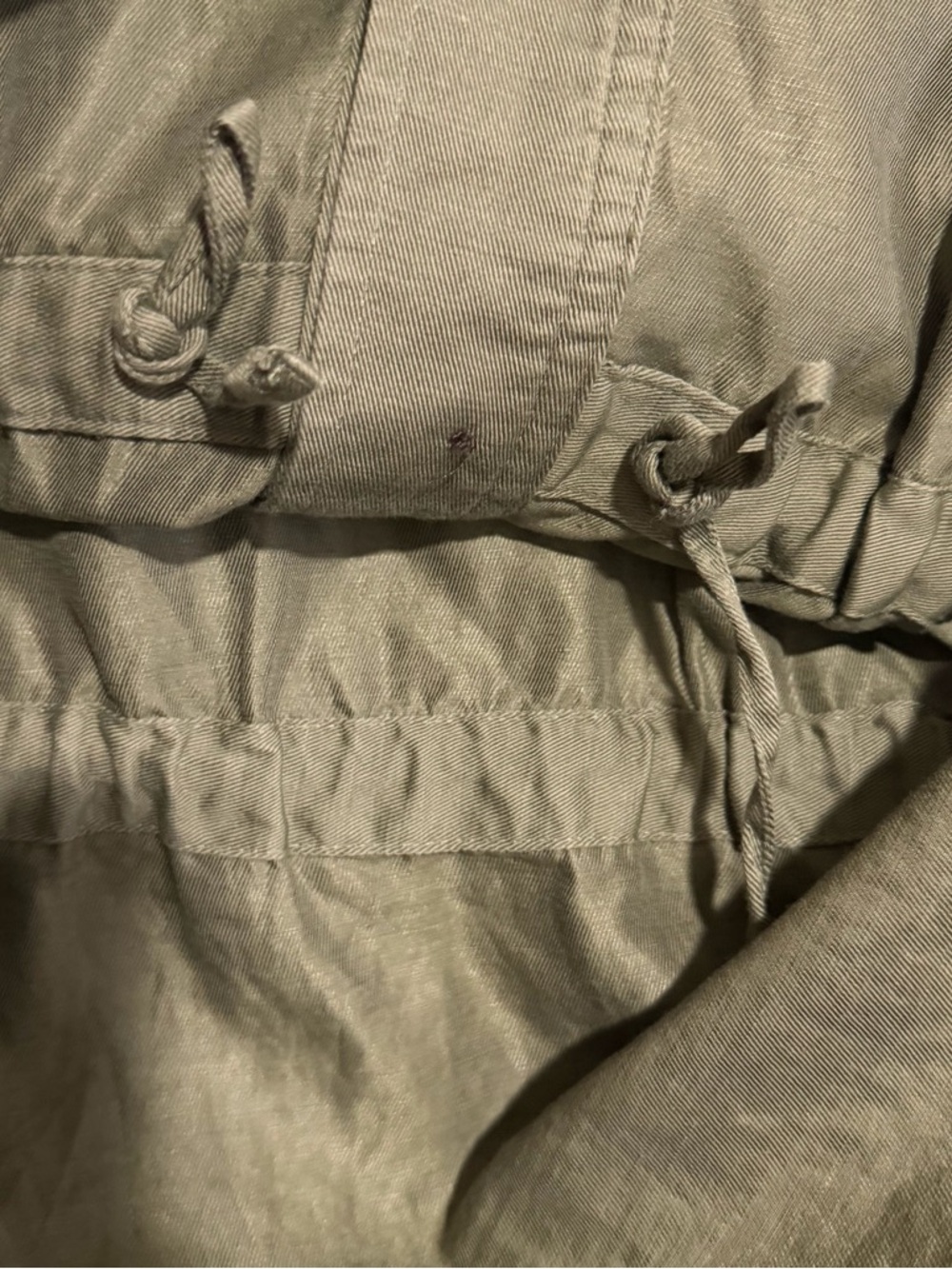 Banana Republic Lucia Cotton Linen Jacket in Desert Thyme Green Size Small - Picture 12 of 14